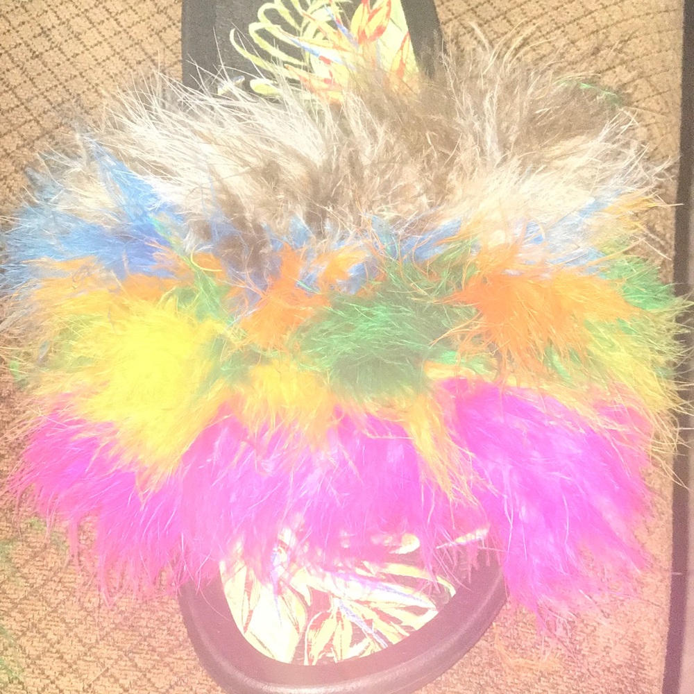 Rainbow fur slides